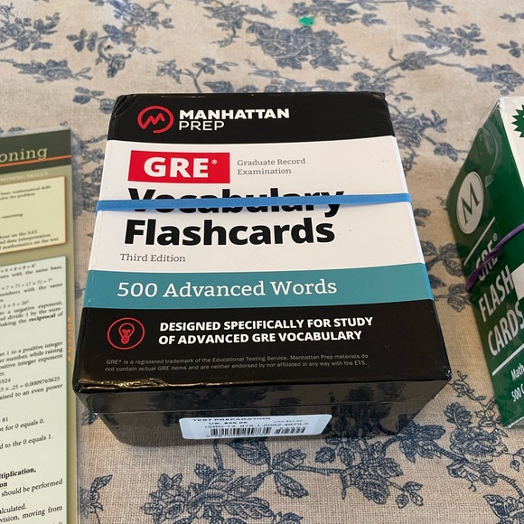 GRE Prep Books, Flashcards and Study Guide - Picture 6 of 9